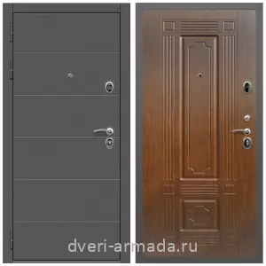 Входные двери МДФ с двух сторон, Дверь входная Армада Роуд МДФ 10 мм / МДФ 16 мм ФЛ-2 Мореная береза