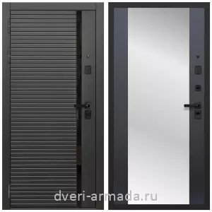 Входные двери со вставками, Дверь входная Армада Каскад BLACK МДФ 10 мм / МДФ 16 мм СБ-16 Венге