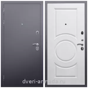 Входные двери Лондон, Дверь входная Армада Люкс Антик серебро / МДФ 16 мм МС-100 Белый матовый