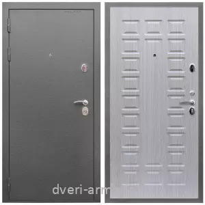 Правые входные двери, Дверь входная Армада Оптима Антик серебро / МДФ 16 мм ФЛ-183 Дуб белёный