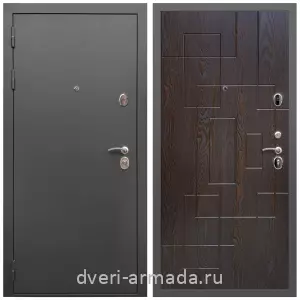 Левые входные двери, Дверь входная Армада Гарант / МДФ 16 мм ФЛ-57 Дуб шоколад