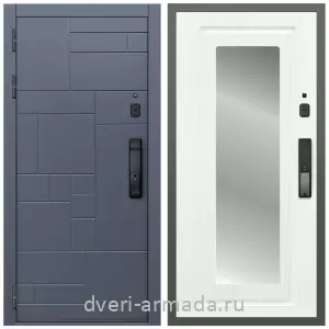 Входные двери 2050 мм, Умная входная смарт-дверь Армада Аккорд Kaadas K9 / МДФ 16 мм ФЛЗ-120 Ясень белый