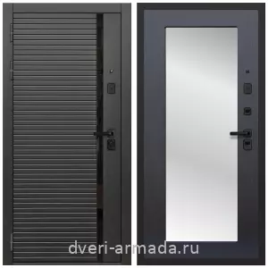 Входные двери со вставками, Дверь входная Армада Каскад BLACK МДФ 10 мм / МДФ 16 мм ФЛЗ-Пастораль, Венге