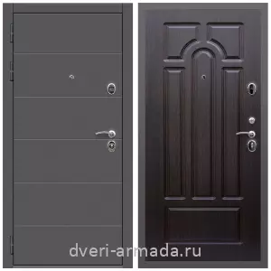 Входные двери МДФ с двух сторон, Дверь входная Армада Роуд МДФ 10 мм / МДФ 16 мм ФЛ-58 Венге