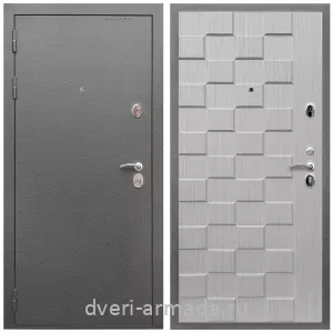 Входные двери Лондон, Дверь входная Армада Оптима Антик серебро / МДФ 16 мм ОЛ-39 Лиственница беж