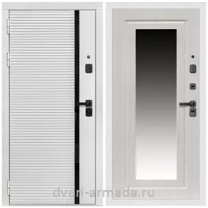 Входные двери со вставками, Дверь входная Армада Каскад WHITE МДФ 10 мм / МДФ 16 мм ФЛЗ-120 Дуб белёный