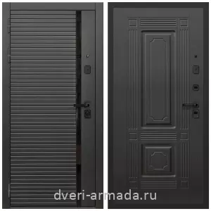 Входные двери МДФ с двух сторон, Дверь входная Армада Каскад BLACK МДФ 10 мм / МДФ 6 мм ФЛ-2 Венге