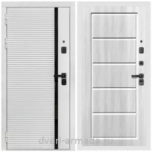 Входные двери МДФ с двух сторон, Дверь входная Армада Каскад WHITE МДФ 10 мм / МДФ 6 мм ФЛ-39 Венге светлый