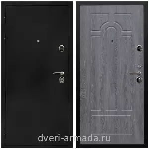 Входные двери 2050 мм, Дверь входная Армада Престиж Черная шагрень / МДФ 6 мм ФЛ-58 Дуб Филадельфия графит