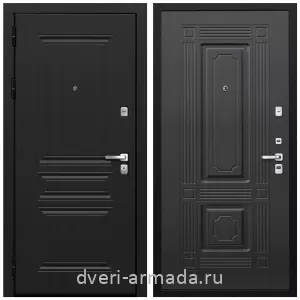Входные двери МДФ с двух сторон, Дверь входная Армада Экстра МДФ 10 мм ФЛ-243 Черная шагрень / МДФ 16 мм ФЛ-2 Венге