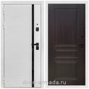Входные двери МДФ с двух сторон, Дверь входная Армада Каскад WHITE МДФ 10 мм / МДФ 6 мм ФЛ-243 Эковенге