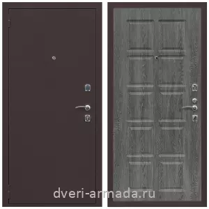 Входные двери Эконом, Дверь входная Армада Комфорт Антик медь / МДФ 10 мм ФЛ-38 Дуб Филадельфия графит