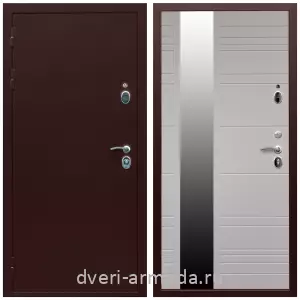 Входные двери 2050 мм, Дверь входная железная Армада Люкс Антик медь / МДФ 16 мм ФЛЗ-Сити Белый матовый одностворчатая