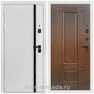 Входные двери МДФ с двух сторон, Дверь входная Армада Каскад WHITE МДФ 10 мм / МДФ 6 мм ФЛ-2 Мореная береза