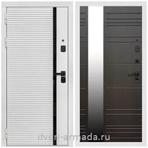 Входные двери со вставками, Дверь входная Армада Каскад WHITE МДФ 10 мм / МДФ 16 мм ФЛЗ-Сити Венге