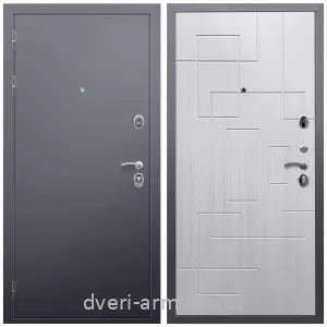 Входные двери на заказ, Дверь входная Армада Люкс Антик серебро / МДФ 16 мм ФЛ-57 Белый жемчуг