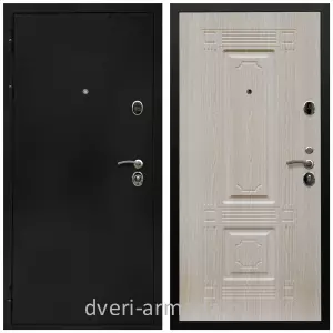 Входные двери 2050 мм, Дверь входная Армада Престиж Черная шагрень / МДФ 6 мм ФЛ-2 Дуб белёный