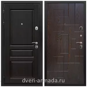 Входные двери 2050 мм, Дверь входная Армада Премиум-Н МДФ 16 мм ФЛ-243 Венге / МДФ 16 мм ФЛ-57 Дуб шоколад