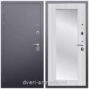 Правые входные двери, Дверь входная Армада Люкс Антик серебро / МДФ 16 мм ФЛЗ-пастораль, Сандал белый с шумоизоляцией