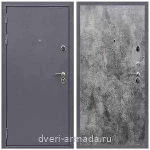 МДФ с молдингом, Дверь входная Армада Престиж Антик серебро / МДФ 6 мм ПЭ Цемент темный