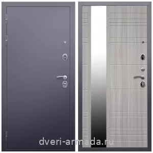 Входные двери 2050 мм, Дверь входная стальная Армада Люкс Антик серебро / МДФ 16 мм ФЛЗ-Сити Сандал белый в квартиру на заказ