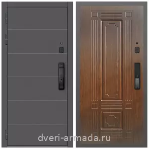 Современные входные двери, Дверь входная Армада Роуд МДФ 10 мм Kaadas K9 / МДФ 16 мм ФЛ-2 Мореная береза