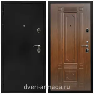 Входные двери 2050 мм, Дверь входная Армада Престиж Черная шагрень / МДФ 6 мм ФЛ-2 Морёная берёза