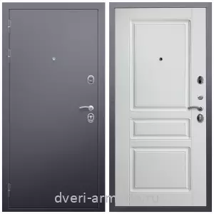 Входные двери 2050 мм, Дверь входная Армада Люкс Антик серебро / МДФ 16 мм ФЛ-243 Ясень белый