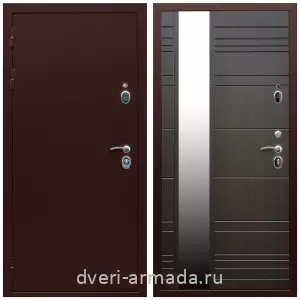 Входные двери на заказ, Дверь входная Армада Люкс Антик медь / МДФ 16 мм ФЛЗ-Сити Венге для частного дома с теплоизоляцией