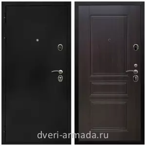 Левые входные двери, Дверь входная Армада Престиж Черная шагрень / МДФ 6 мм ФЛ-243 Эковенге