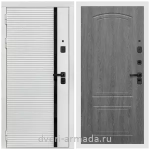 Входные двери МДФ с двух сторон, Дверь входная Армада Каскад WHITE МДФ 10 мм / МДФ 6 мм ФЛ-58 Дуб Филадельфия графит