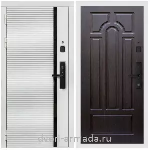 Готовые входные двери, Умная входная смарт-дверь Армада Каскад WHITE Kaadas S500 / МДФ 6 мм ФЛ-58 Венге